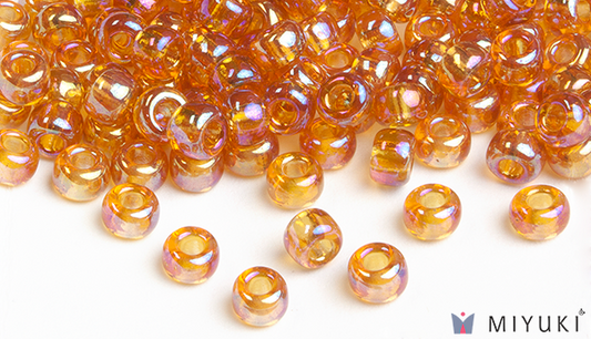 2456 - Transparent Gold AB Miyuki Beads