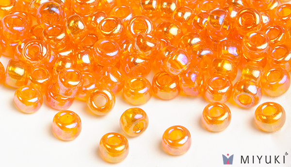 2460 - Transparent Orange AB Miyuki Beads