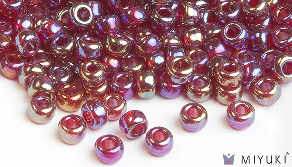 298 - Transparent Ruby AB Miyuki Beads