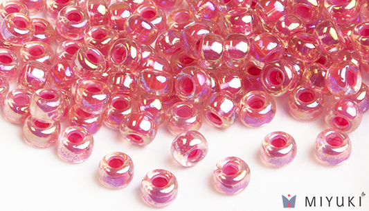 355 - Magenta-lined Crystal AB Miyuki Beads