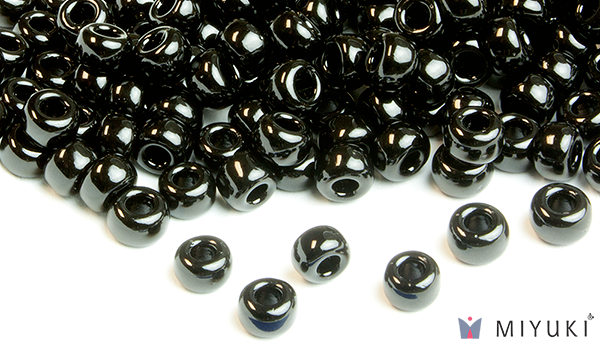 401 - Black Opaque Miyuki Beads