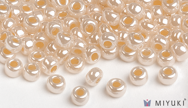 516 - Pale Gold Ceylon Miyuki Beads