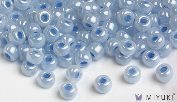 523 - Sky Blue Ceylon Miyuki Beads