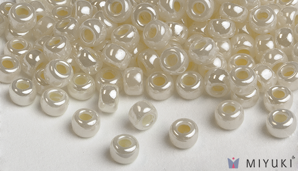 527 - Dark Ivory Ceylon Miyuki Beads