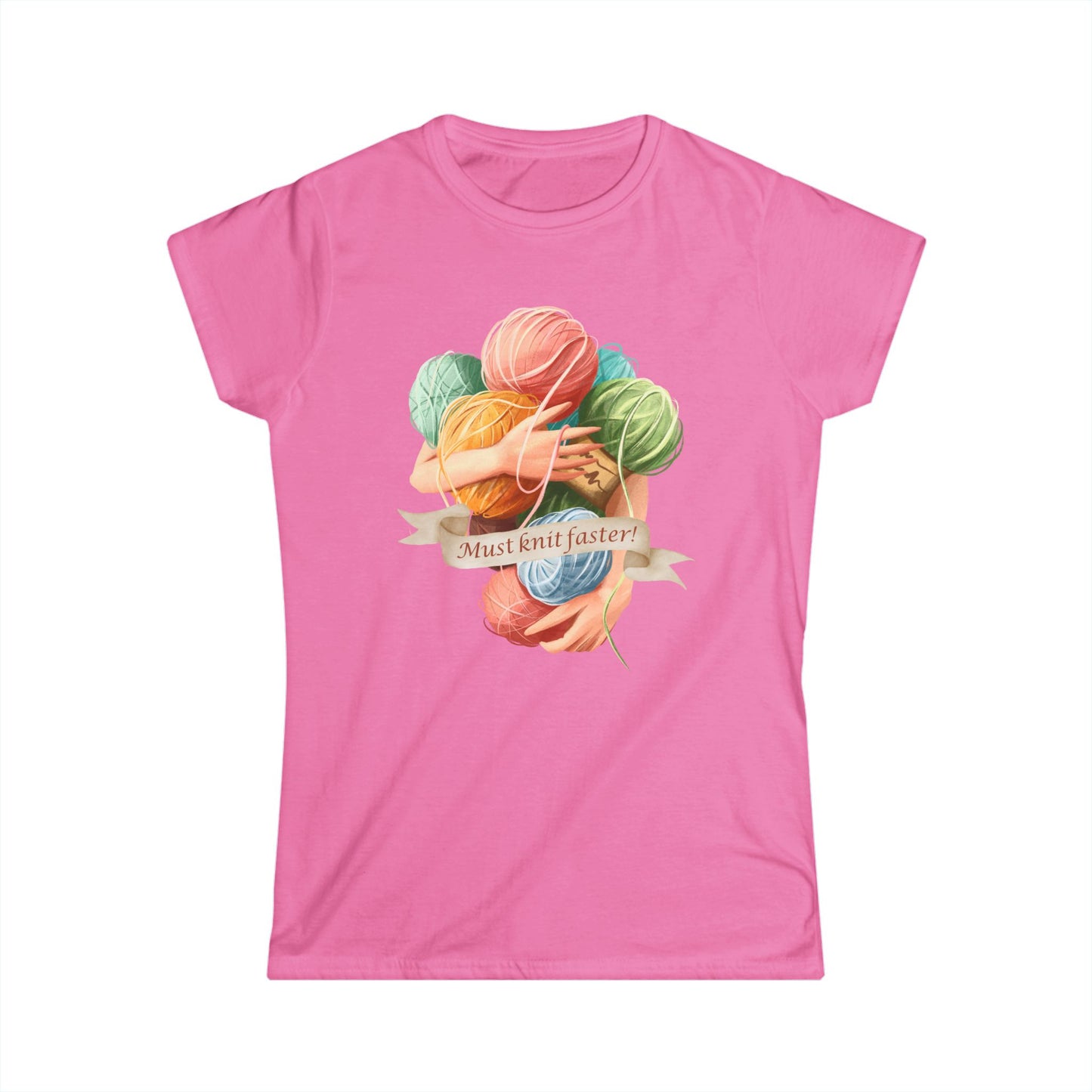Must Knit Faster Women's T Shirt