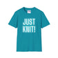 Just Knit Blue Unisex T Shirt