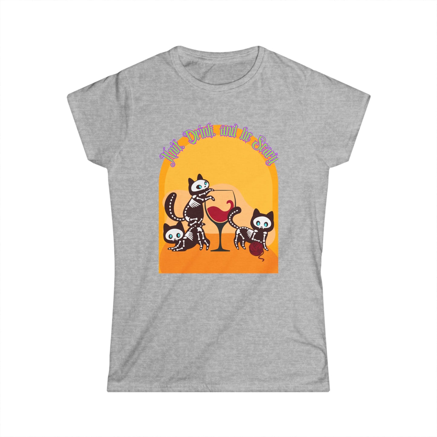 Knit Drink and Be Scary Women's T Shirt