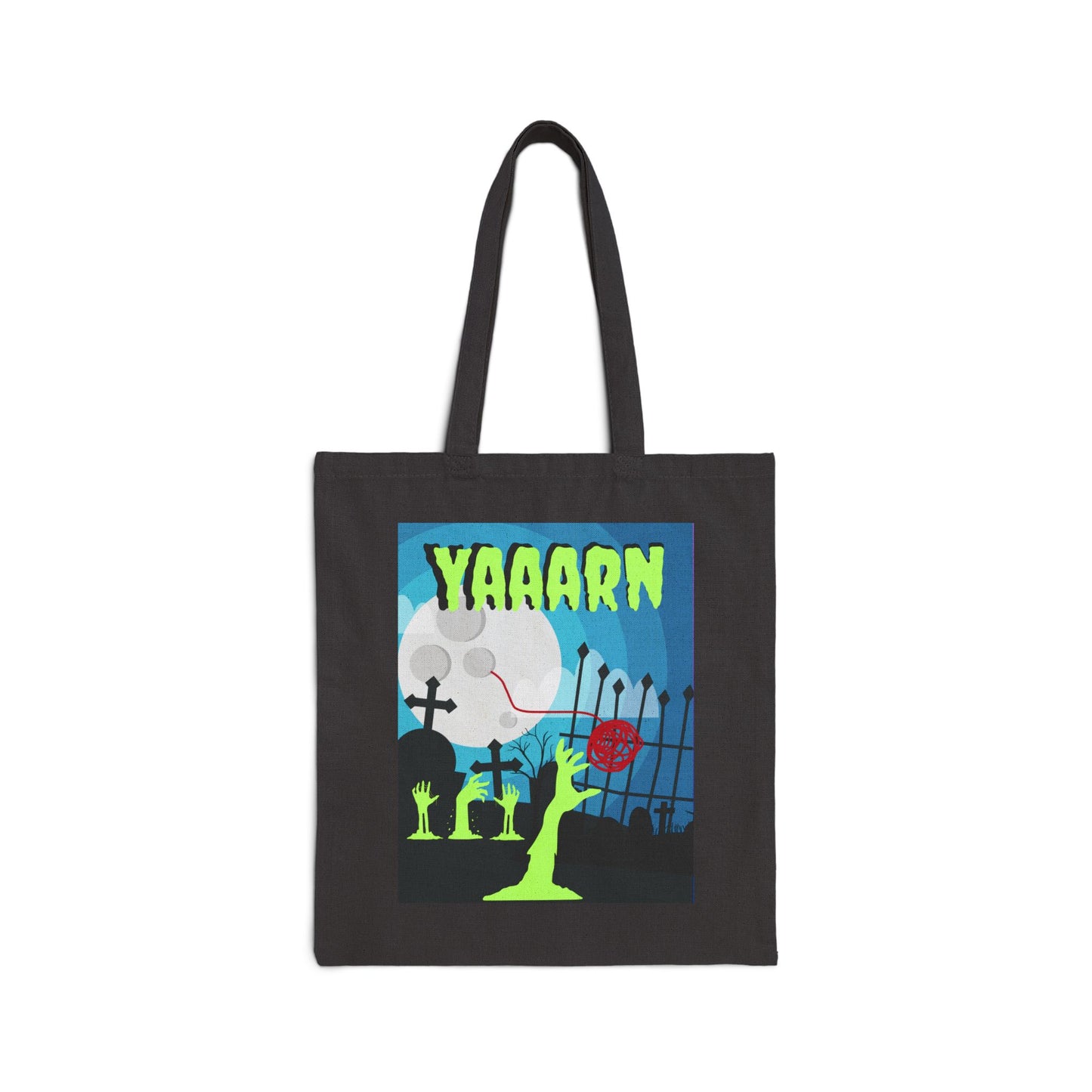 Yarn Zombie Cotton Canvas Tote Bag