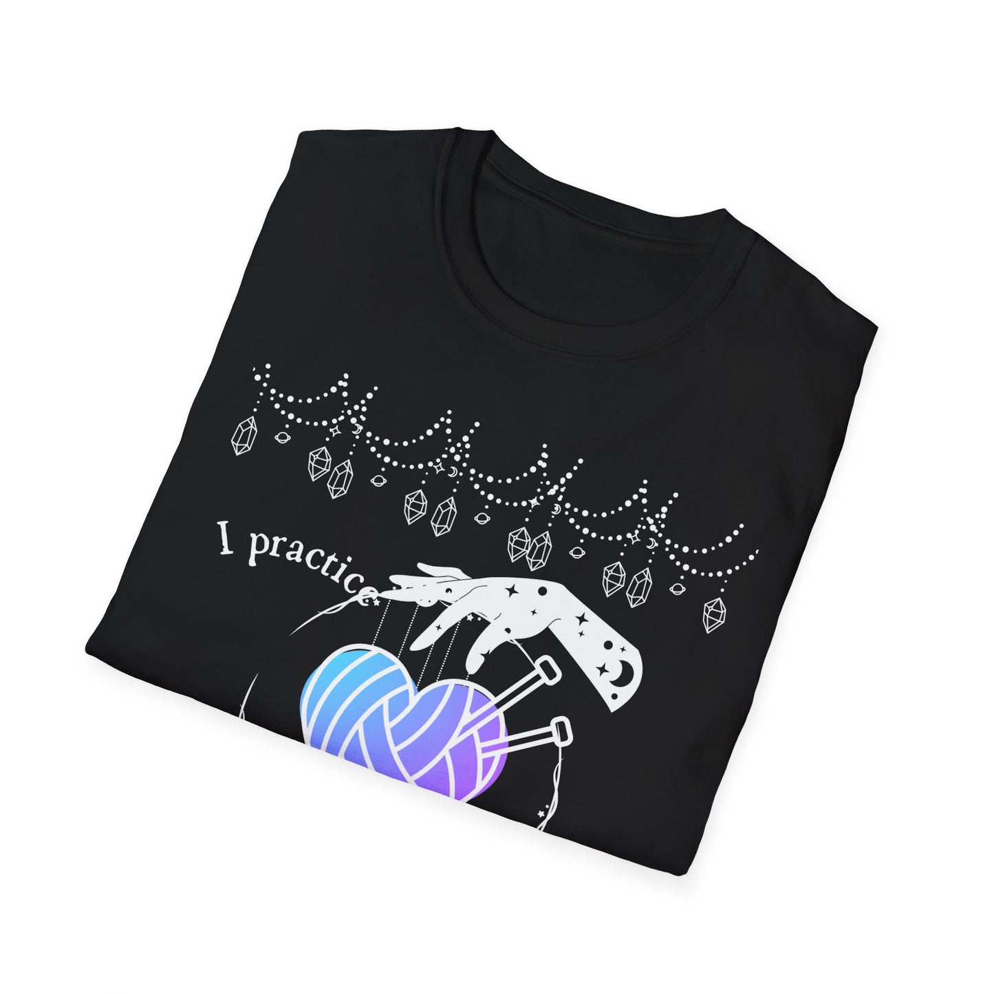 I practice Stitchcraft Knitting Unisex T-Shirt