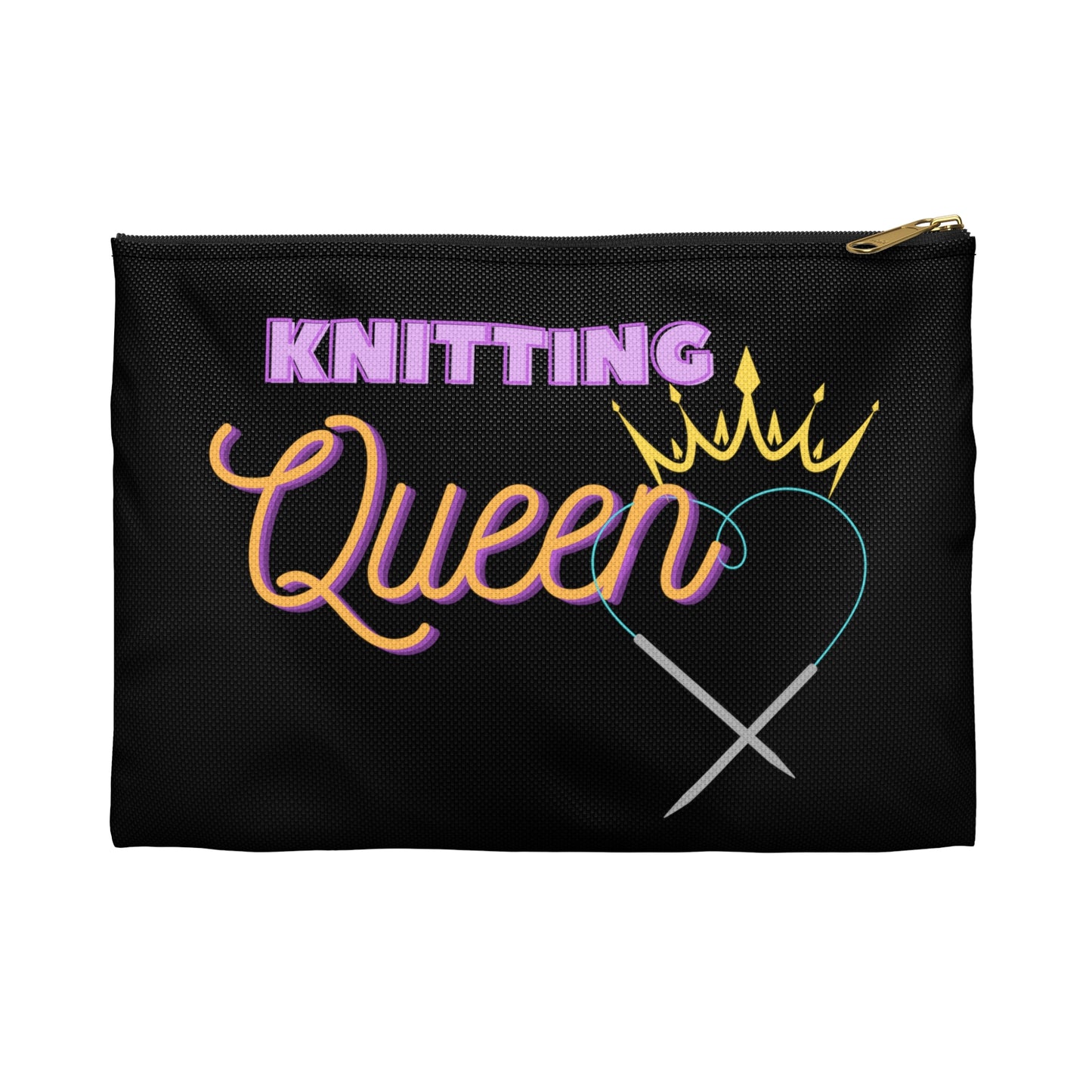 Knitting Queen Accessory Pouch