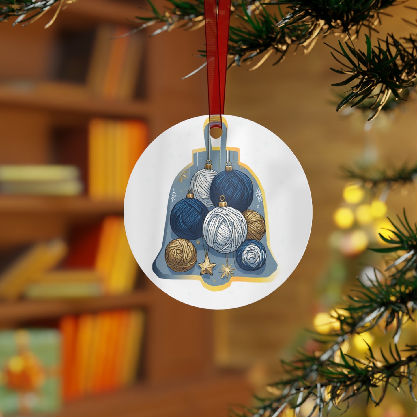 Yarn Bell Ornament