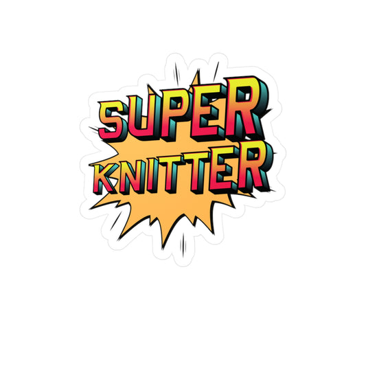 Super Knitter Kiss-Cut Vinyl Decals