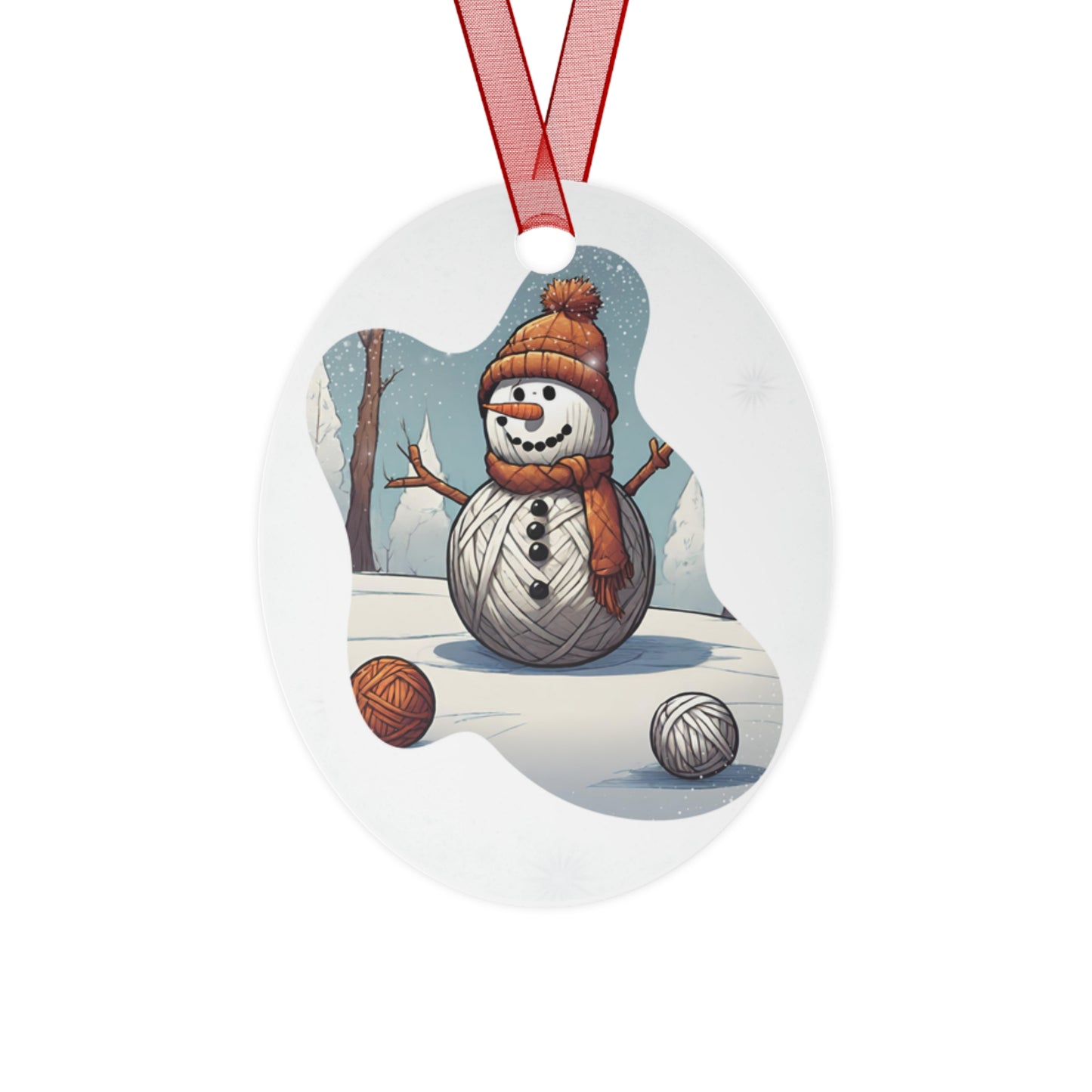 Yarn Snowman