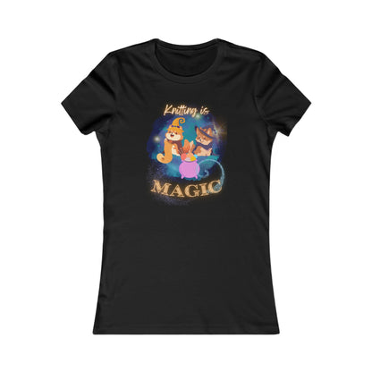 Knitting is Magic (Puppies) Women's T Shirt