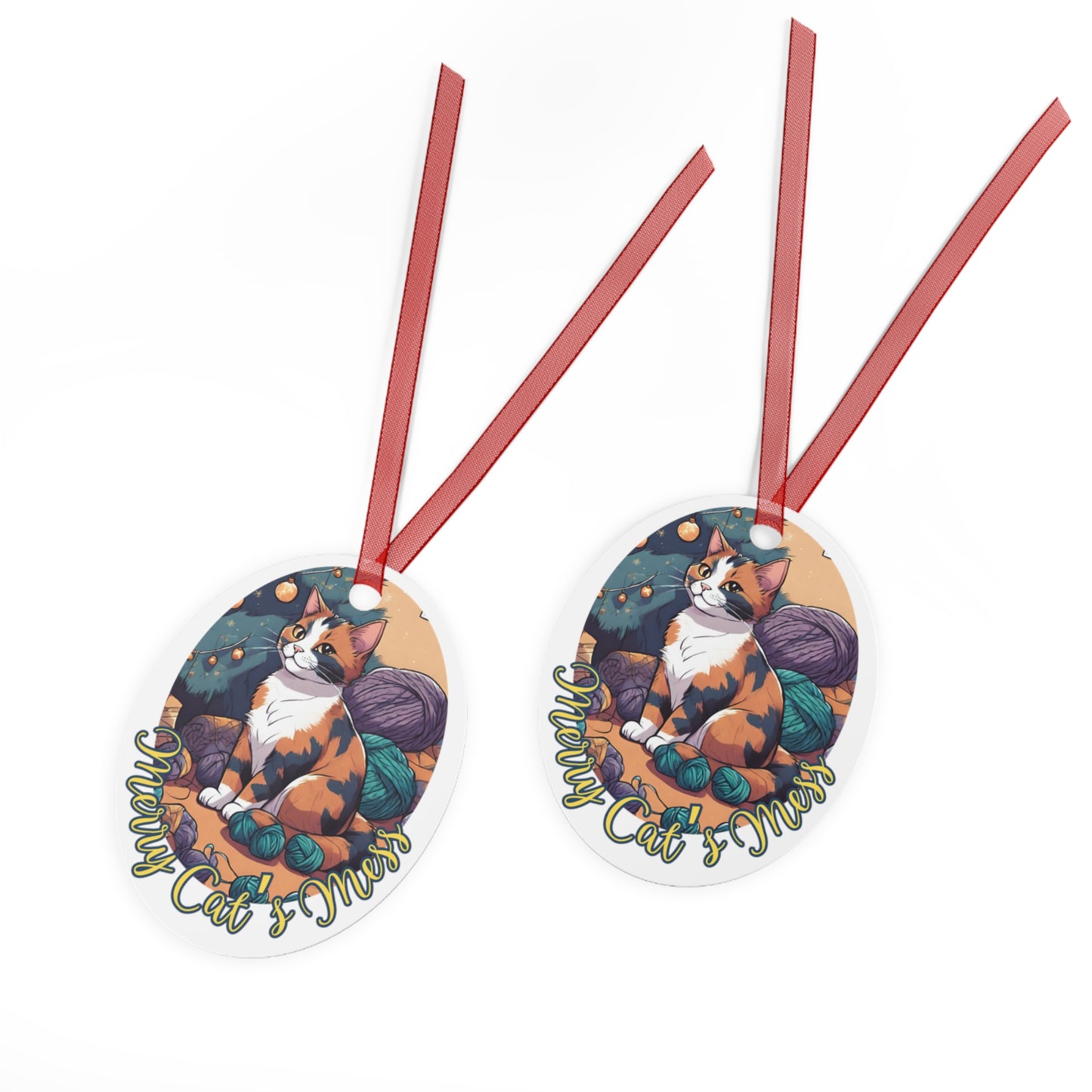 Merry Cat's Mess Ornament