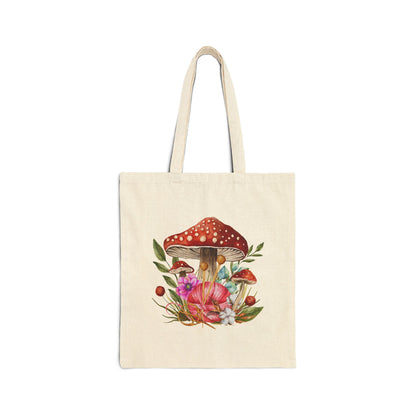 Cottage Core Cotton Canvas Tote Bag