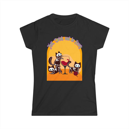 Knit Drink and Be Scary Women's T Shirt