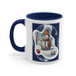 Yarn Snowman Coffee Mug, 11oz