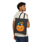 Yarn Pumpkin Cotton Canvas Tote Bag