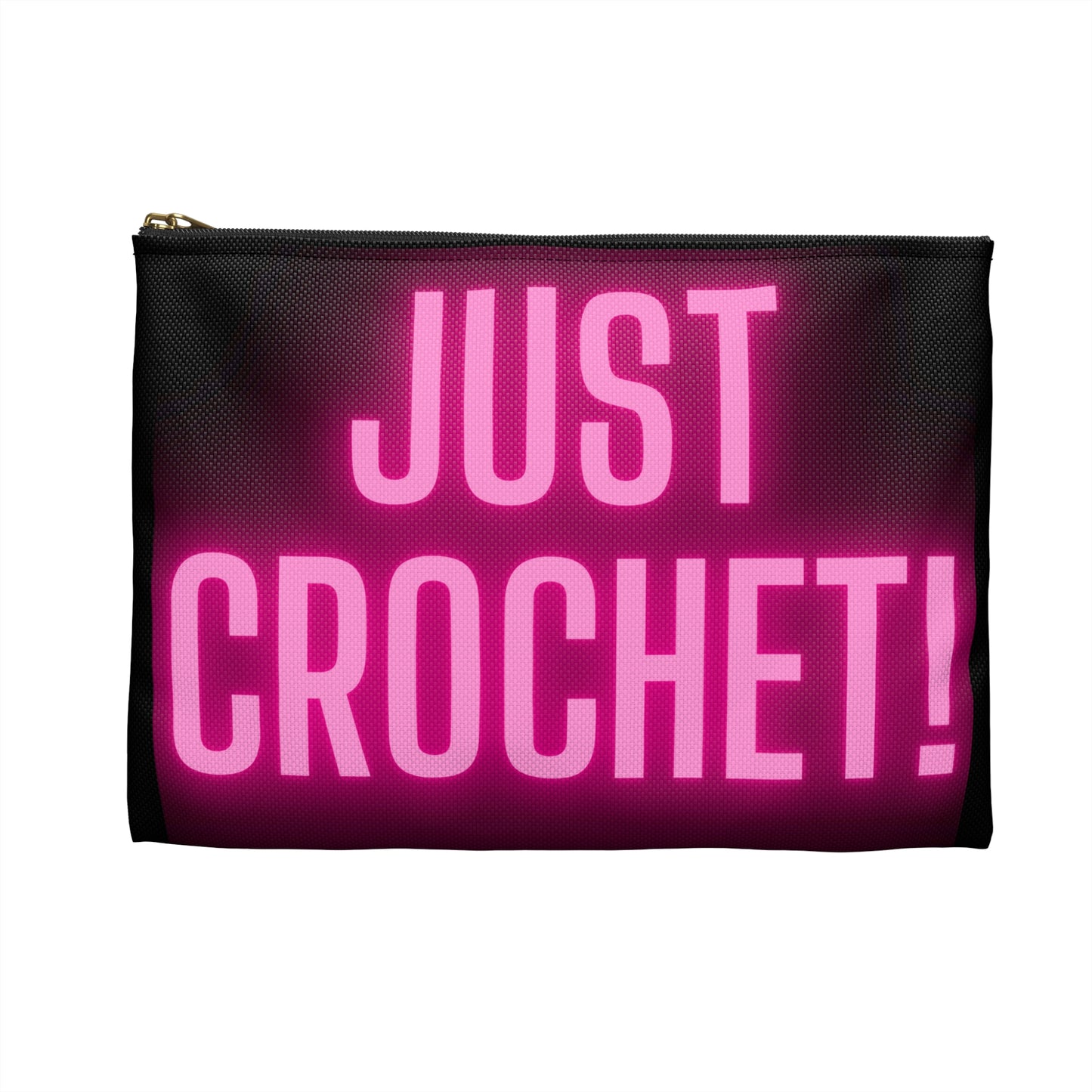 Just Crochet Pink Accessory Pouch
