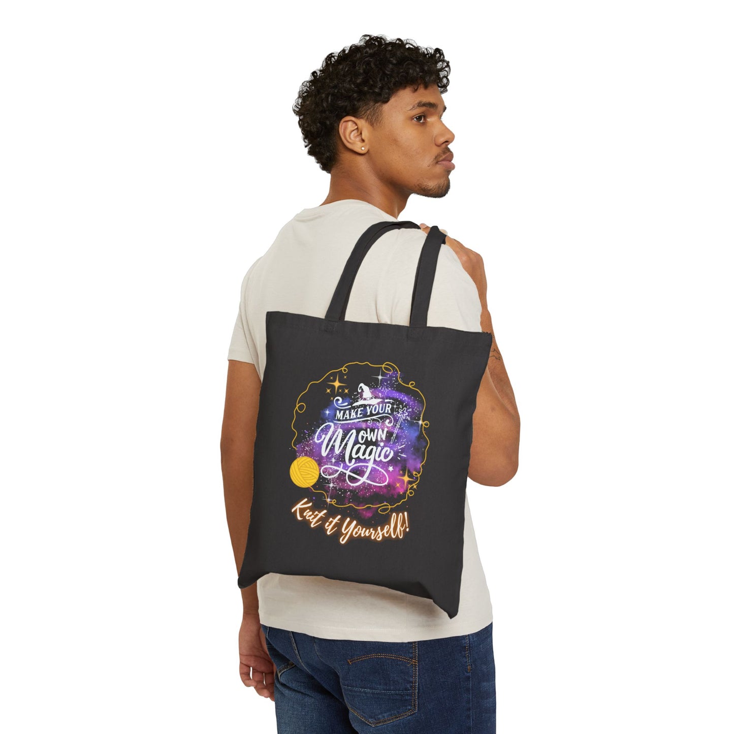 Make Your Own Magic Knit Cotton Canvas Tote Bag