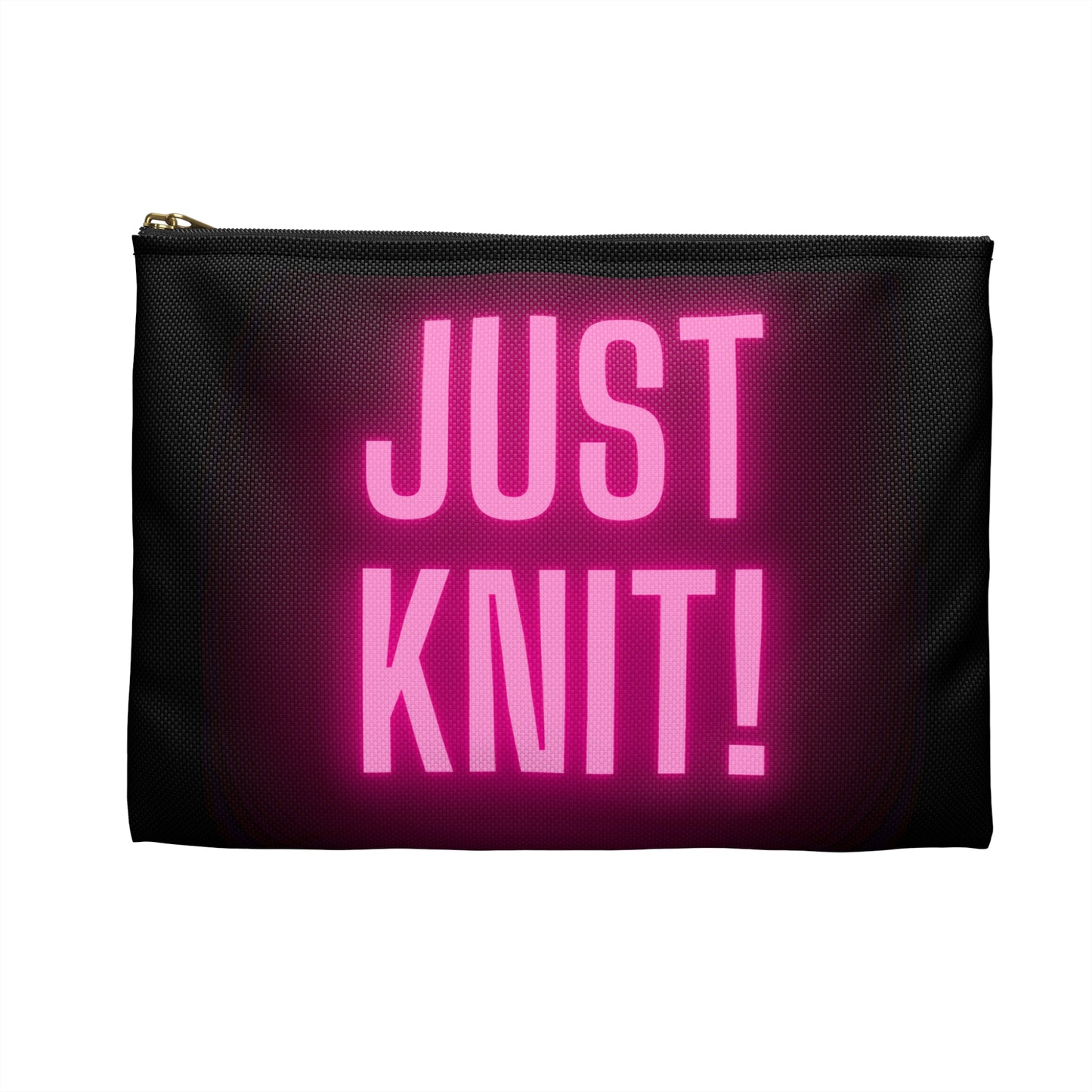 Just Knit Pink Accessory Pouch