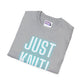 Just Knit Blue Unisex T Shirt