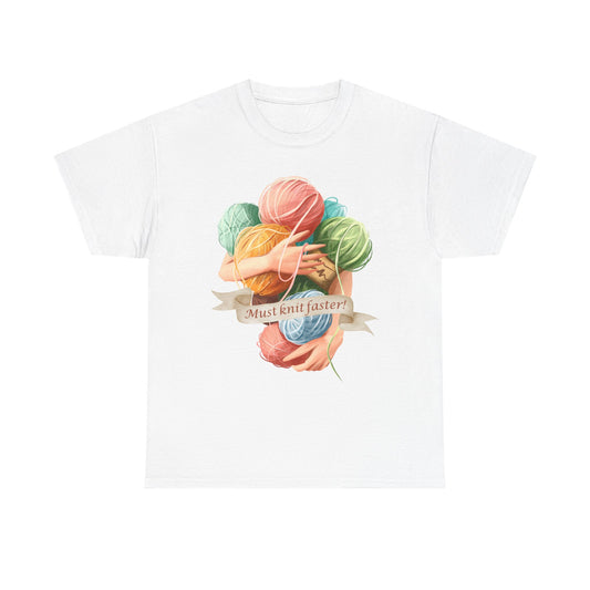Must Knit Faster Unisex T Shirt