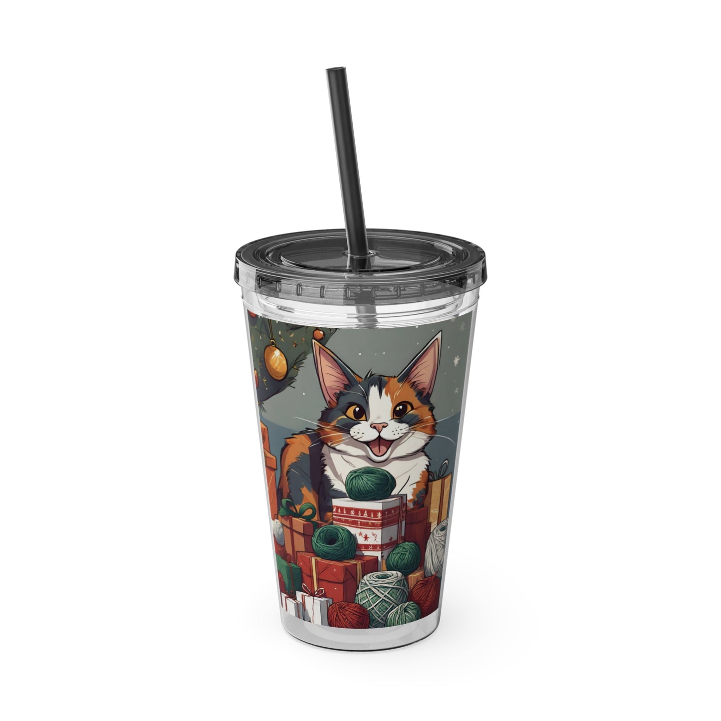 Gift of Yarn Tumbler with Straw, 16oz