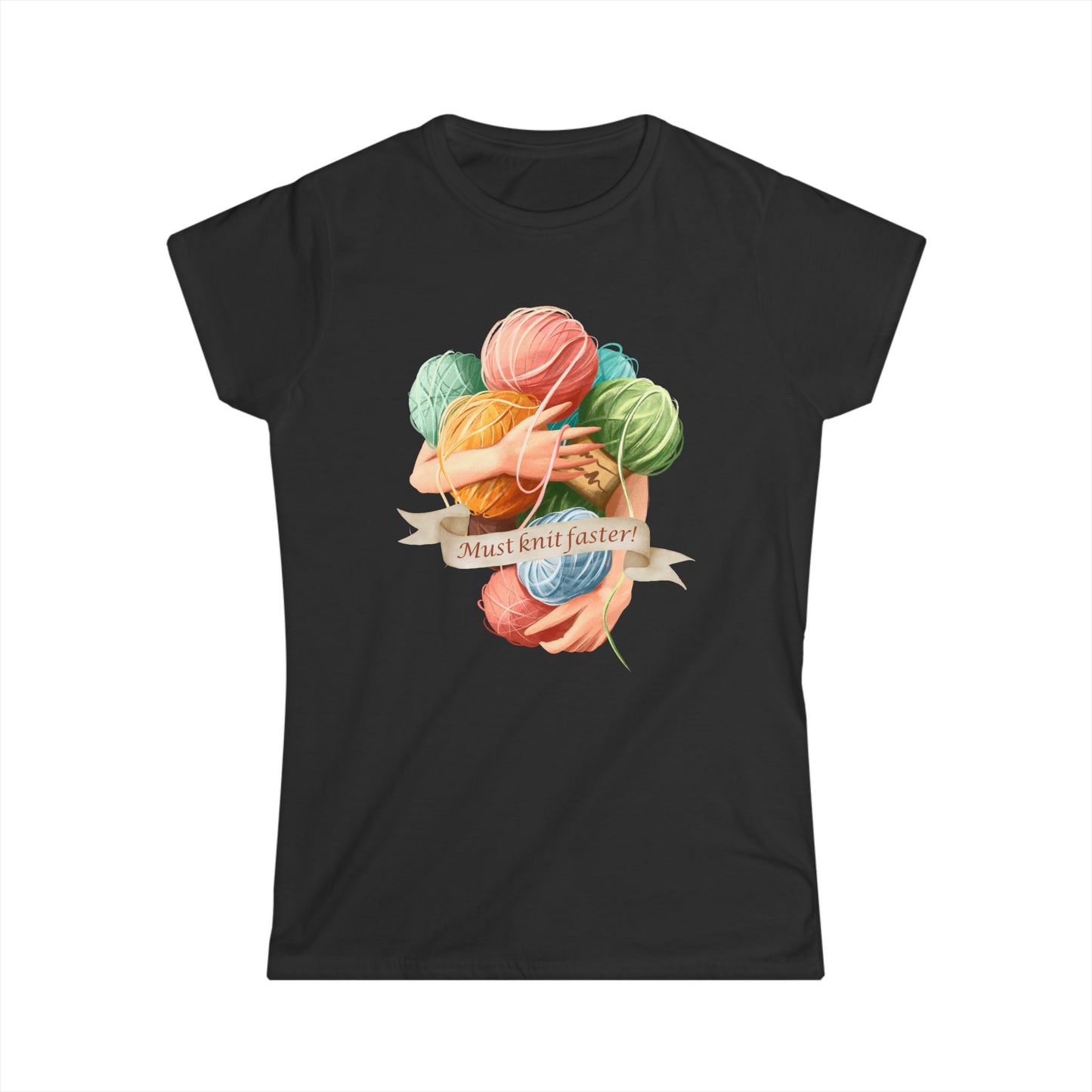 Must Knit Faster Women's T Shirt