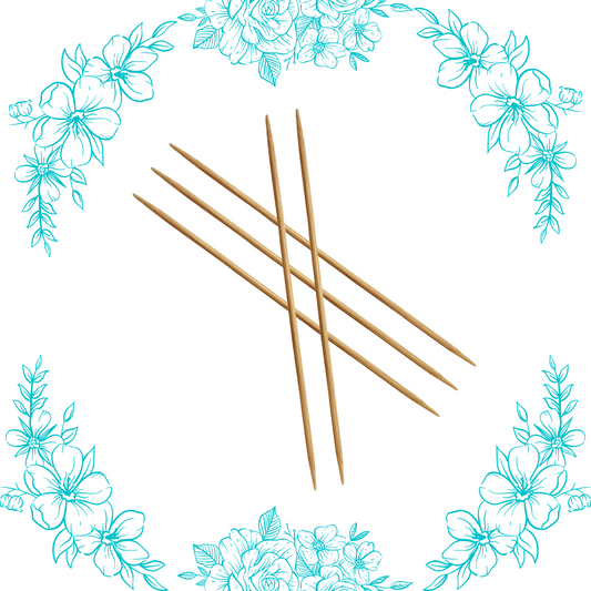 6" Bamboo Double Point Needles