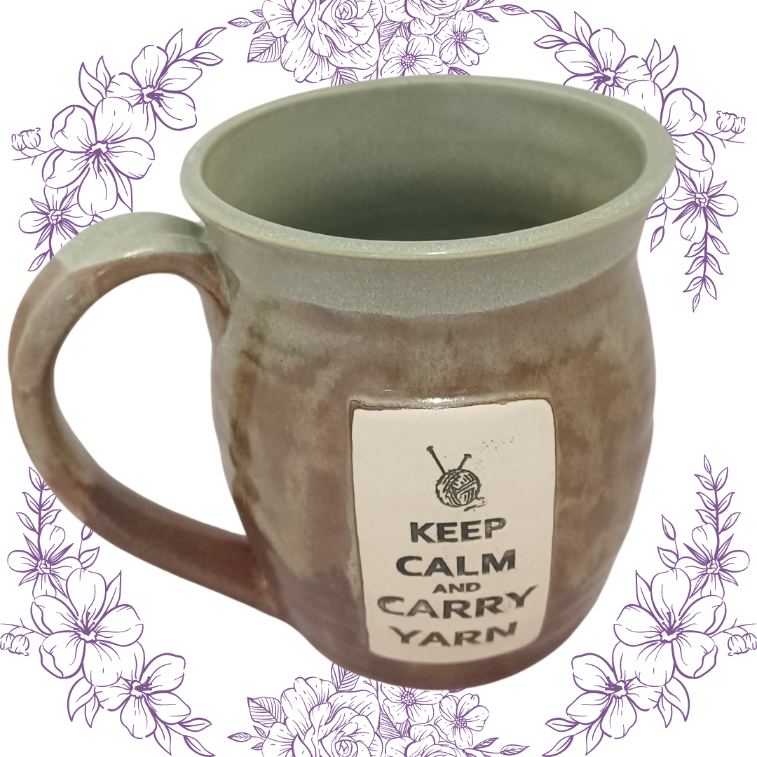 Pawley Studios Ceramic Mug - Keep Calm Carry Yarn