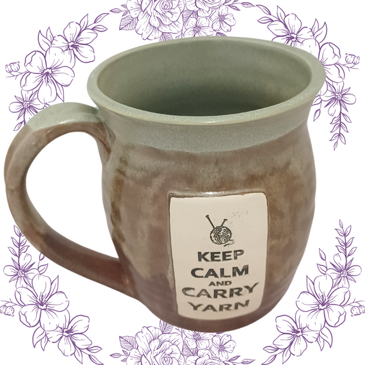 Pawley Studios Ceramic Mug - Keep Calm Carry Yarn