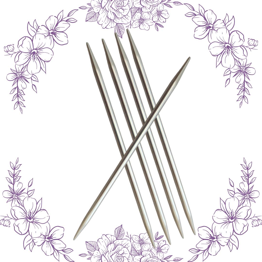 4" HiyaHiya Steel Double Point Needles