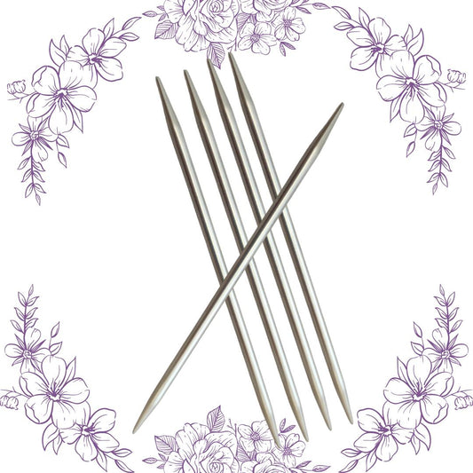 4" HiyaHiya Steel Double Point Needles