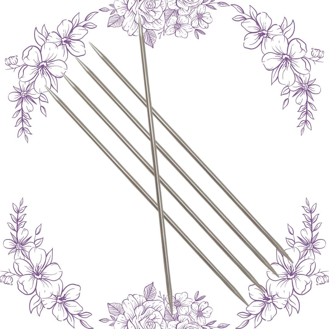 6" Sharp Double Point Needles