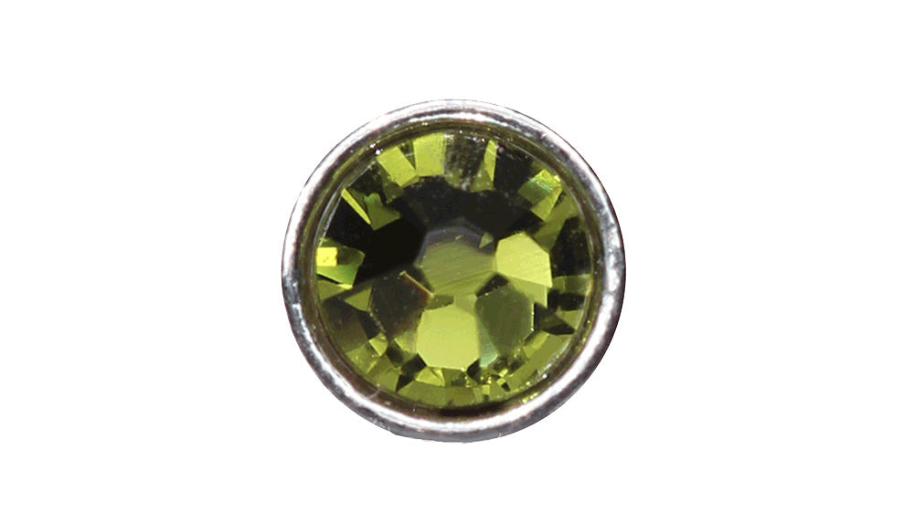 Crystaletts 3mm Button - Olivine